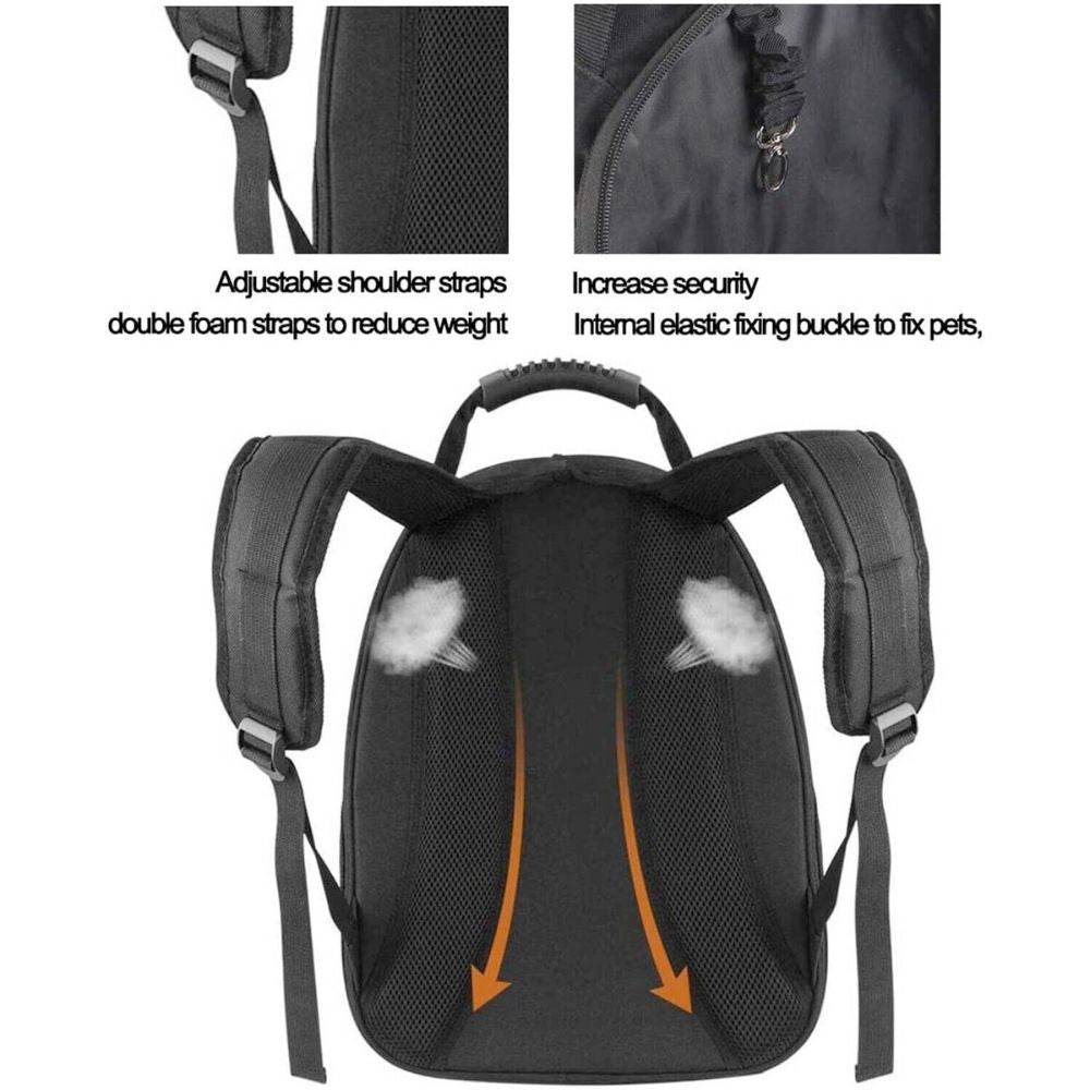 Pet Hardshell Travel Backpack – Breathable, Secure & Stylish Carrier