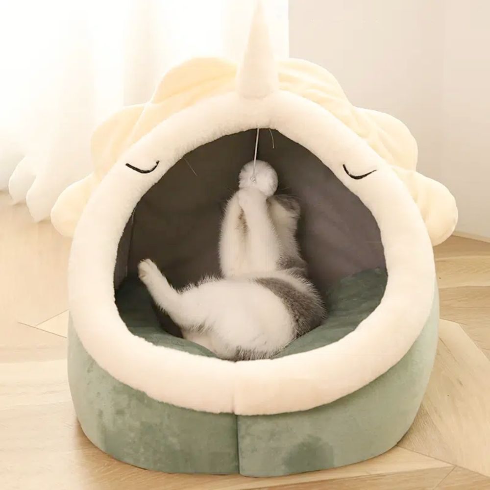 Adorable Dinosaur Pet House with Plush Toy