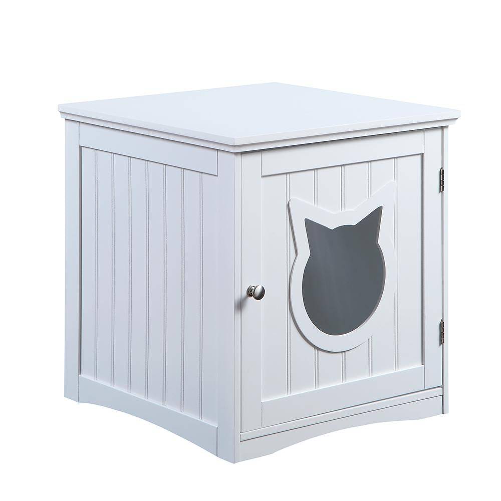 Luxury Cat House Side Table – Stylish Nightstand & Litter Box Enclosure