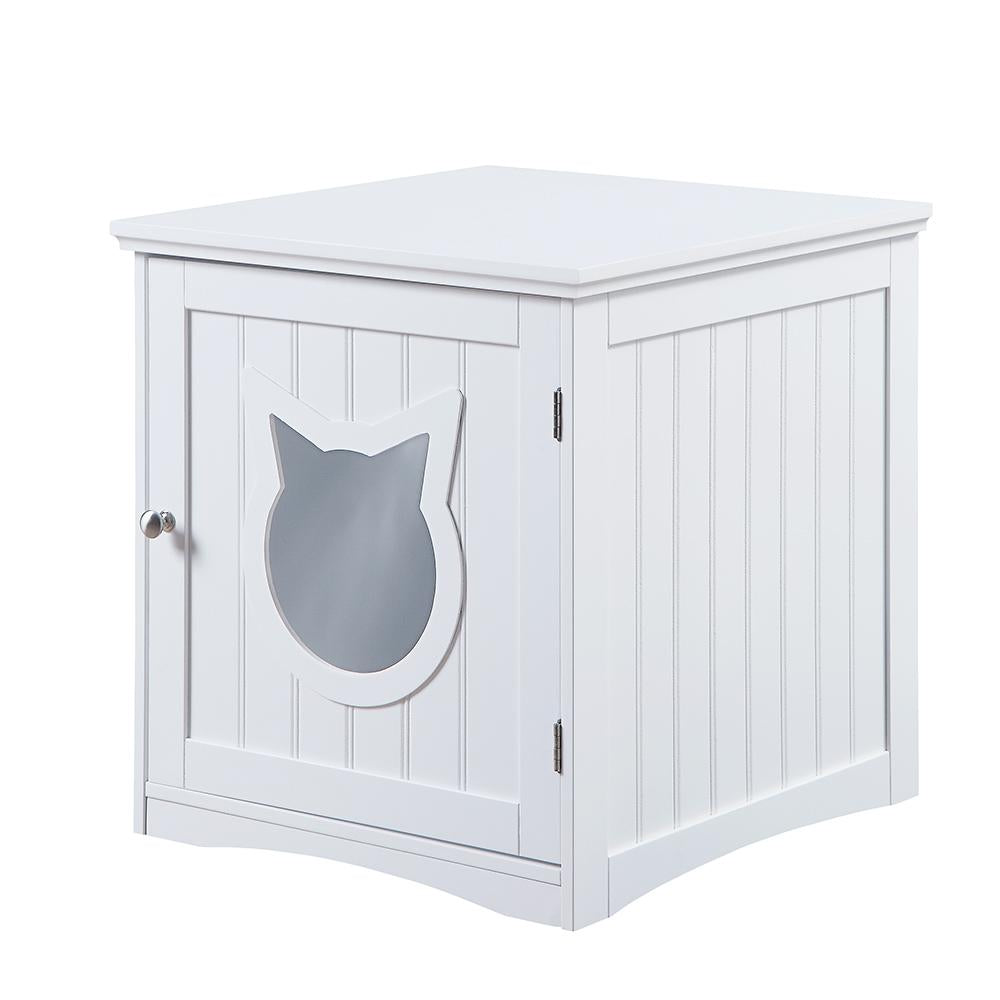 Luxury Cat House Side Table – Stylish Nightstand & Litter Box Enclosure