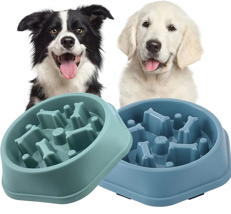 Anti-Choking Slow Feeder Dog Bowl – Non-Slip Interactive Puzzle Dish for Healthy Eating & Digestion