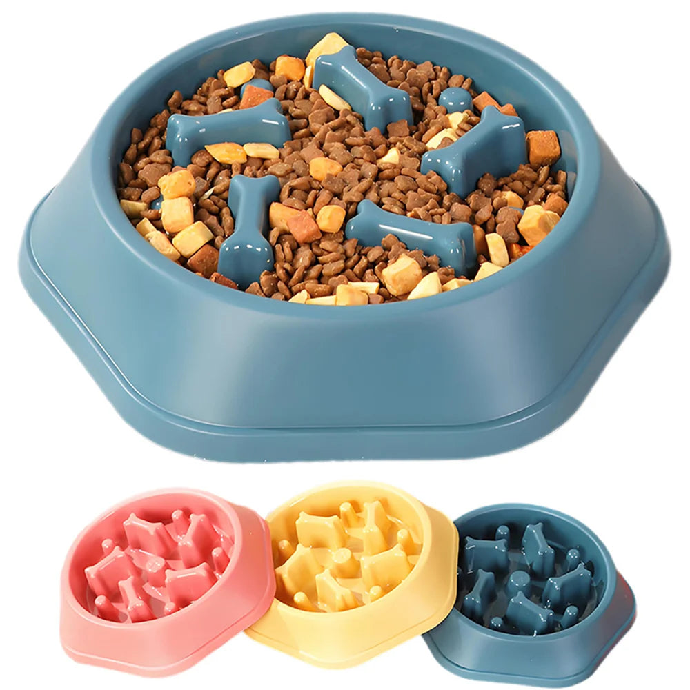 Anti-Choking Slow Feeder Dog Bowl – Non-Slip Interactive Puzzle Dish for Healthy Eating & Digestion