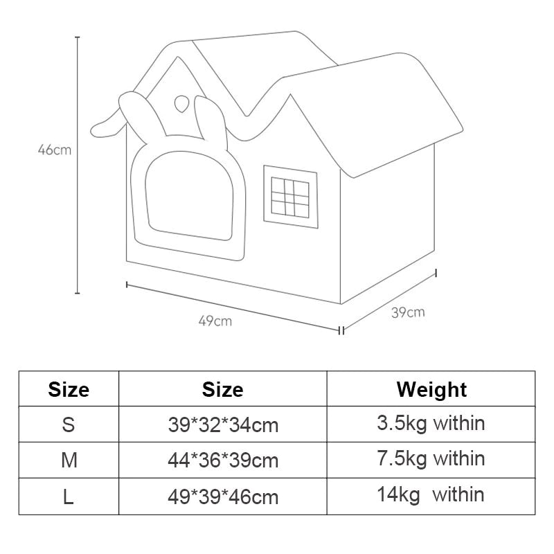 Luxury Plush Pet House with Removable Roof – Cozy, Insulated & Easy to Clean