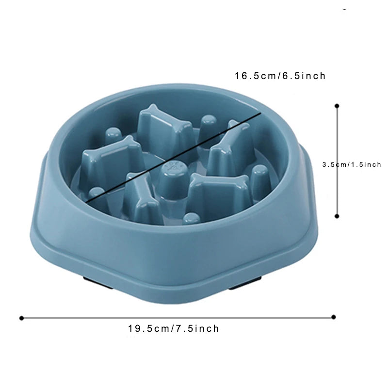 Anti-Choking Slow Feeder Dog Bowl – Non-Slip Interactive Puzzle Dish for Healthy Eating & Digestion