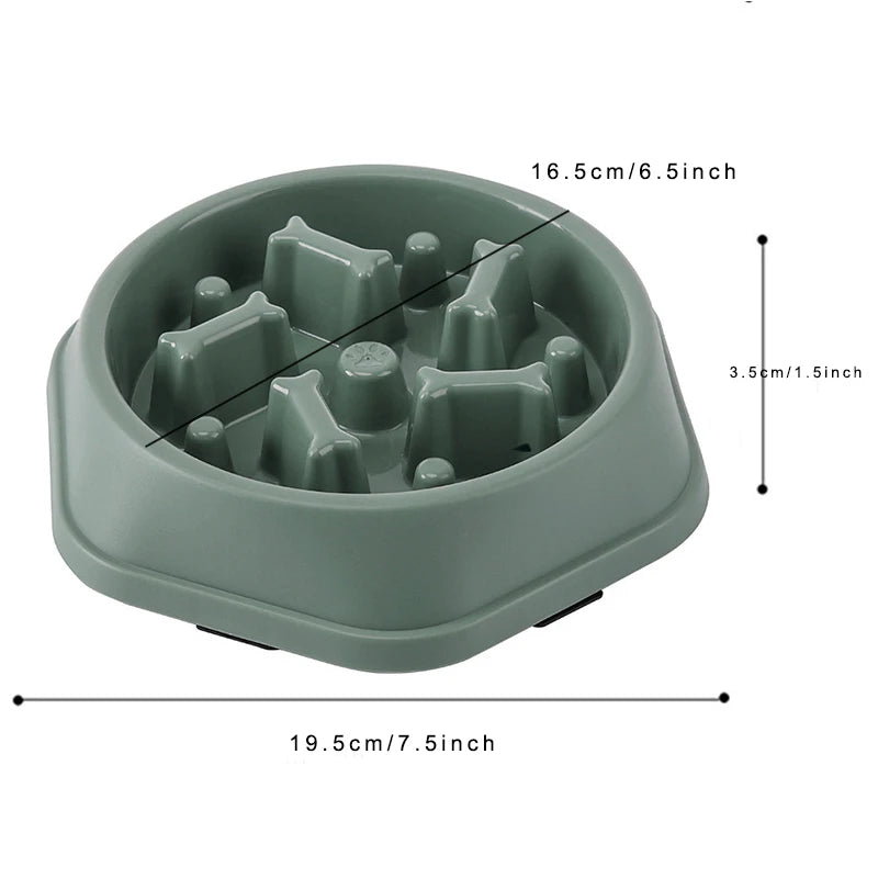 Anti-Choking Slow Feeder Dog Bowl – Non-Slip Interactive Puzzle Dish for Healthy Eating & Digestion