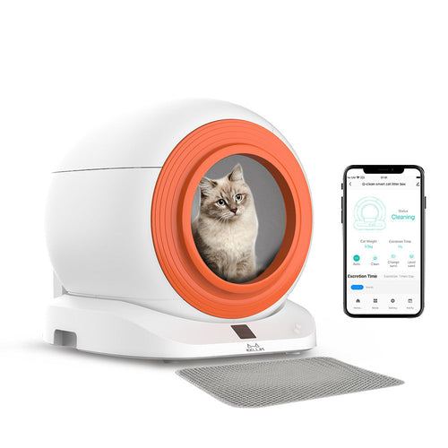 Smart Self-Cleaning Cat Litter Box – Automatic Odor Control & App-Connected