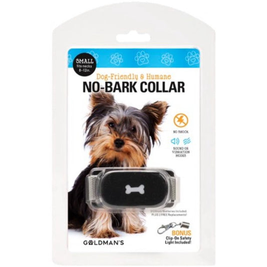 Goldman’s No-Bark Training Collar – Humane, Shock-Free & Adjustable for Small Dogs