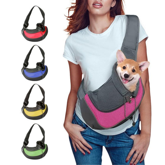 Luxury Pet Travel Shoulder Bag – Breathable, Lightweight & Secure Carrier for Puppies & Kittens