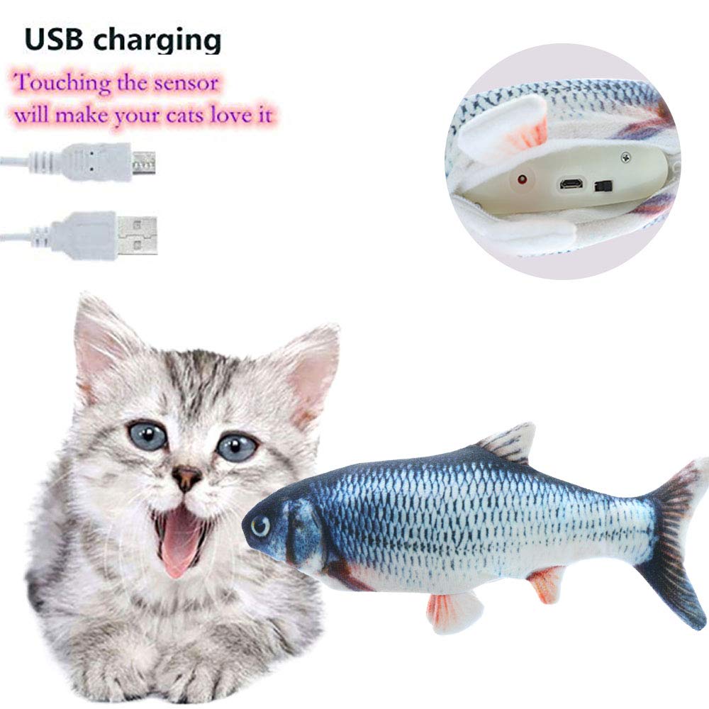 Electric Flipping Fish Toy for Cats – Interactive Motion-Activated Plush for Endless Fun